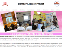 Tablet Screenshot of bombayleprosy.org